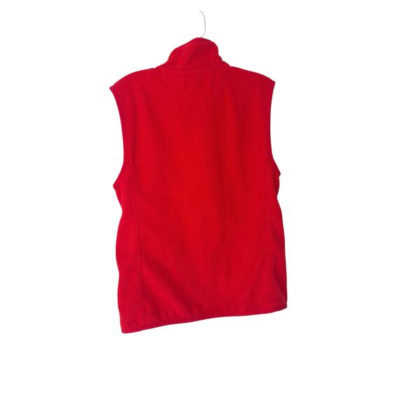 Ralph Lauren Polo Golf Fleece Vest Men's Red Sleeveless Outdoor Full Zip Medium - Picture 8 of 10